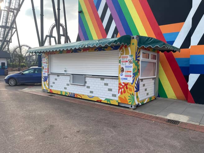 An image of the Veggie Box stand after FASTSIGNS